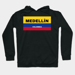 Medellín City in Colombian Flag Colors Hoodie